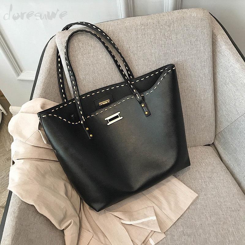 ステッチpu無地気質いい綺麗韓国雰囲気肩掛けバッグ Tipamall